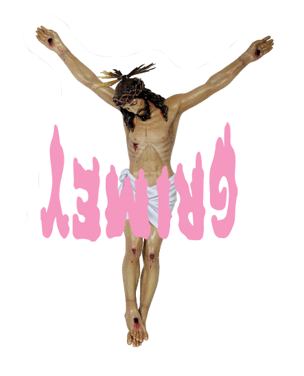 Jesus Dispenser Sticker
