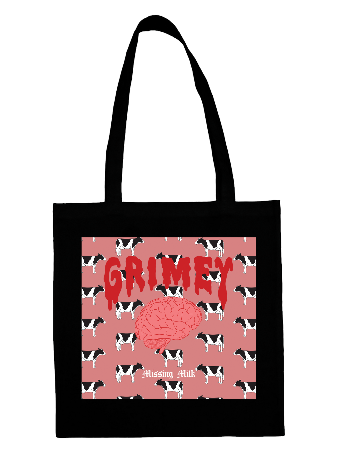 Grimey 'Missing Milk' Tote Bag