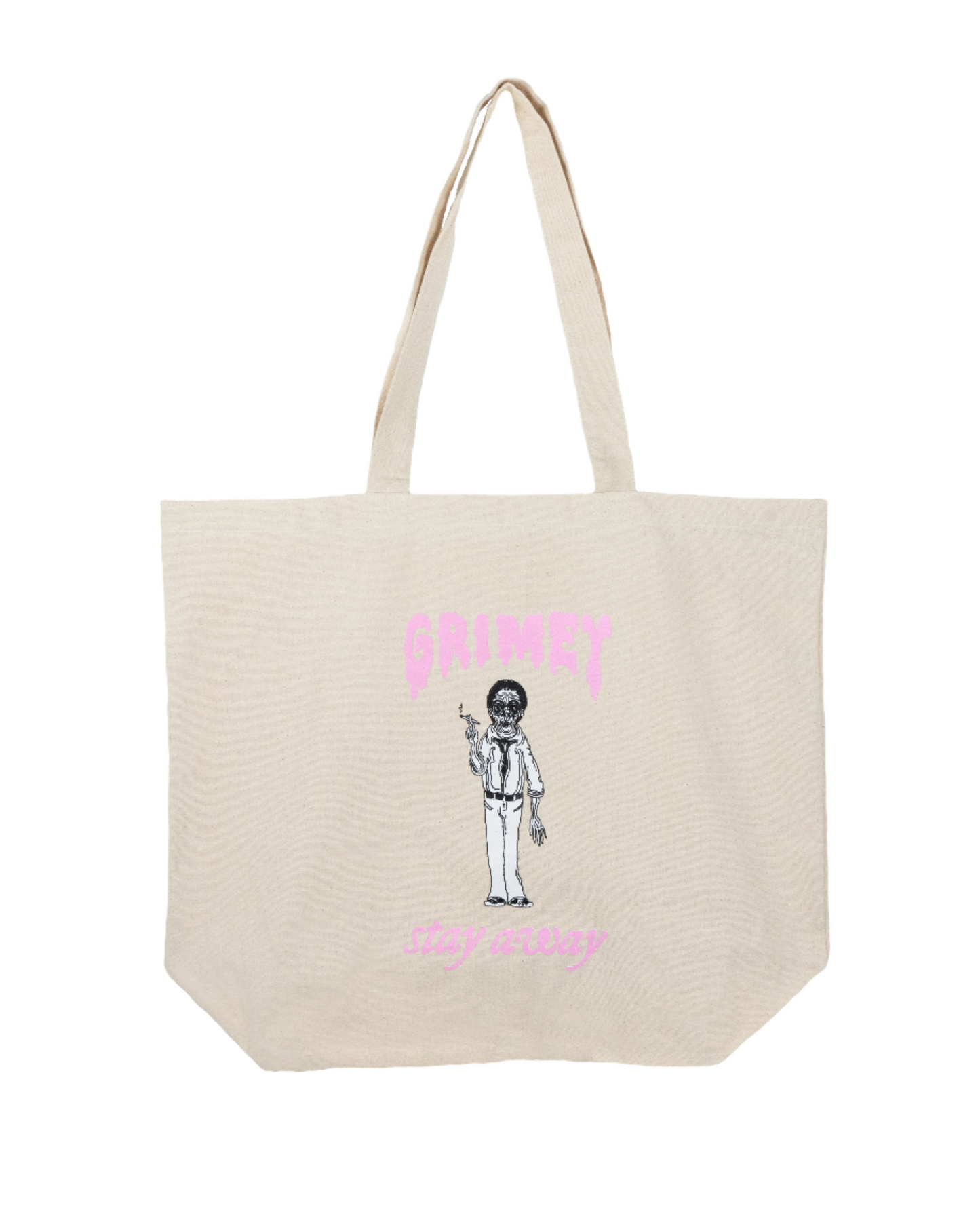 GRIMEY 'STAY AWAY' TOTE BAG