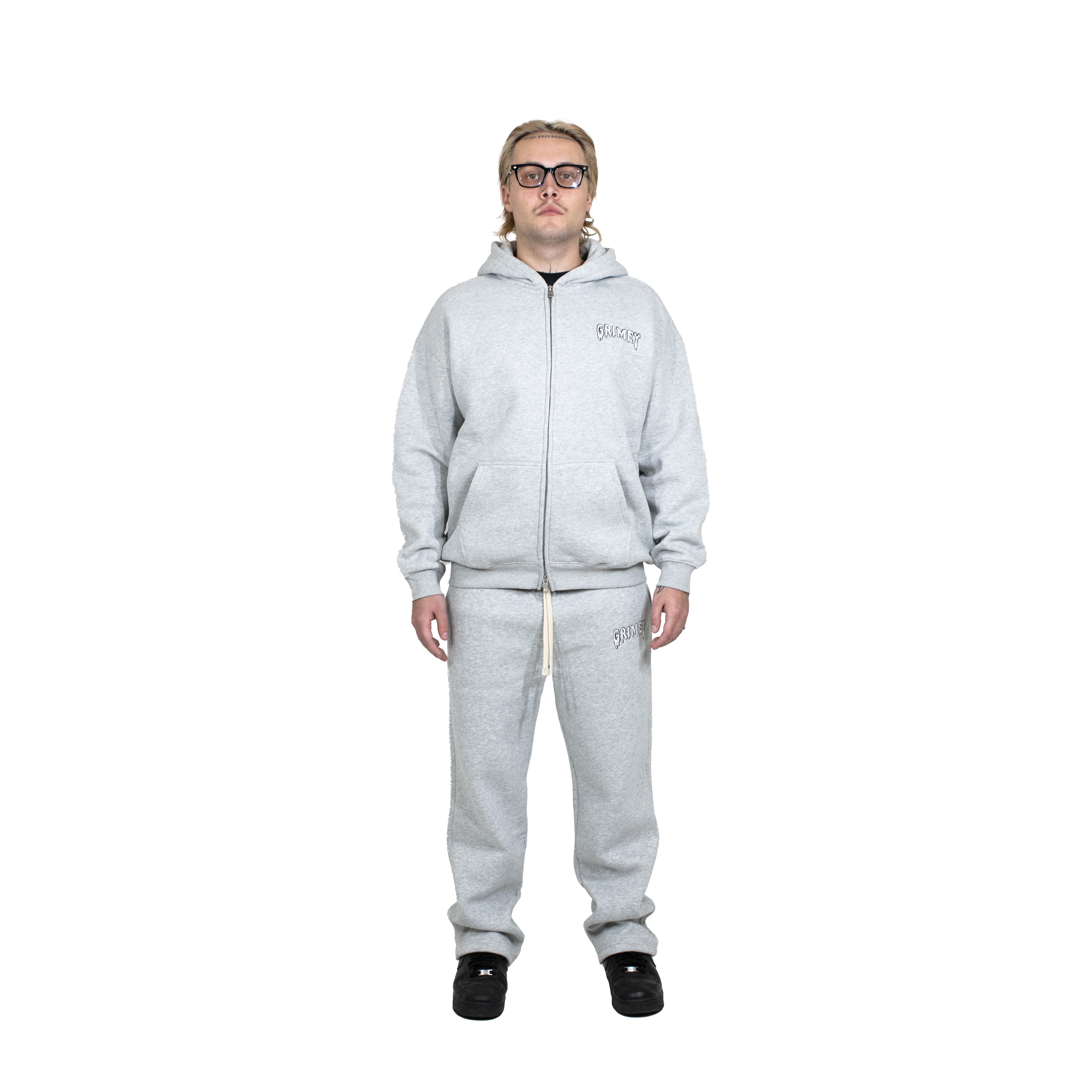 Grimey Zip Up (Ash Grey)