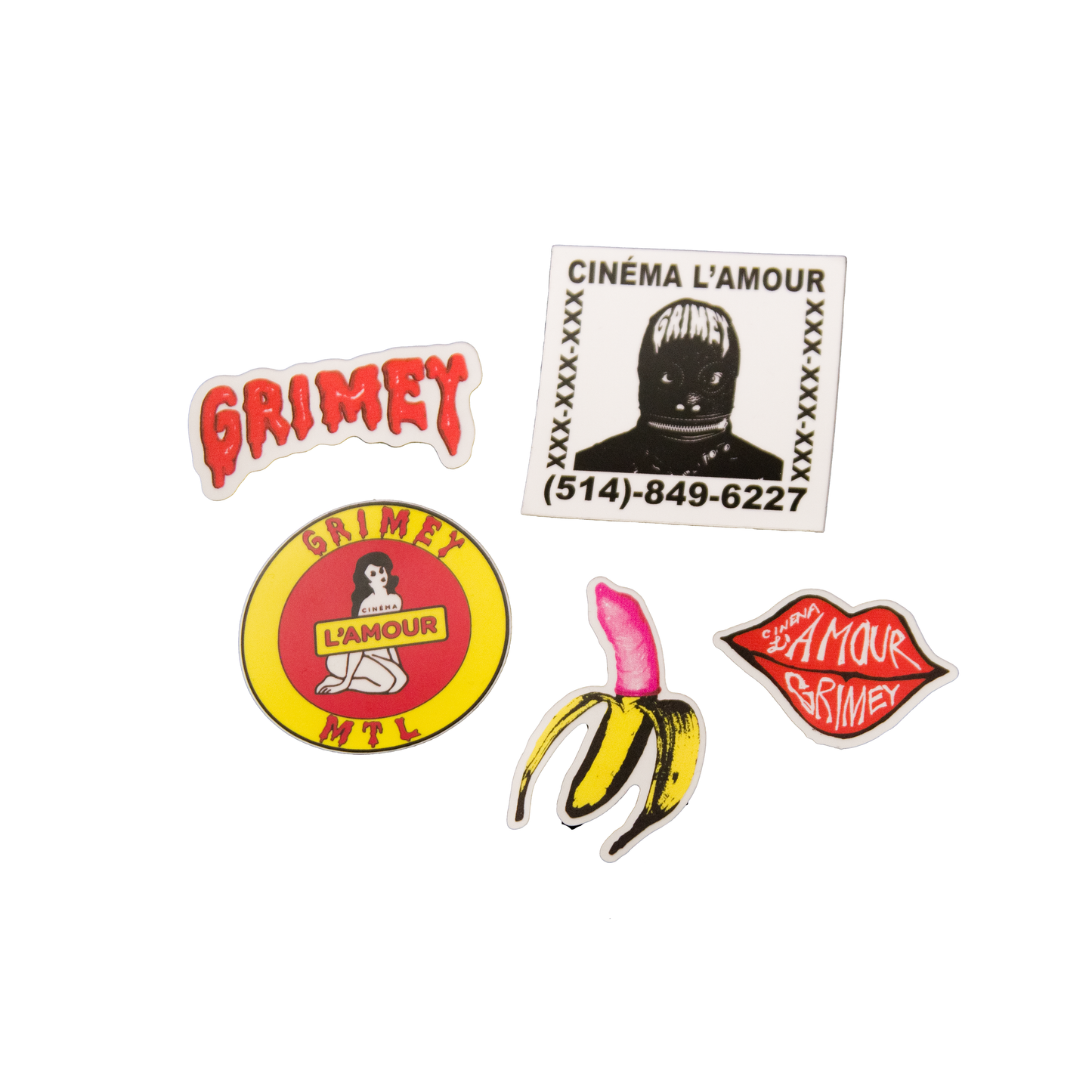 'Cinema L'Amour' Sticker Pack