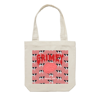 Grimey 'Missing Milk' Tote Bag