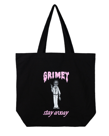 GRIMEY 'STAY AWAY' TOTE BAG