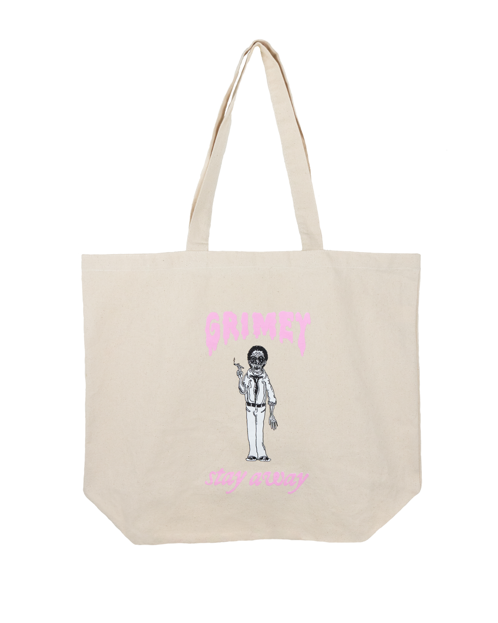 GRIMEY 'STAY AWAY' TOTE BAG
