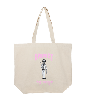 GRIMEY 'STAY AWAY' TOTE BAG